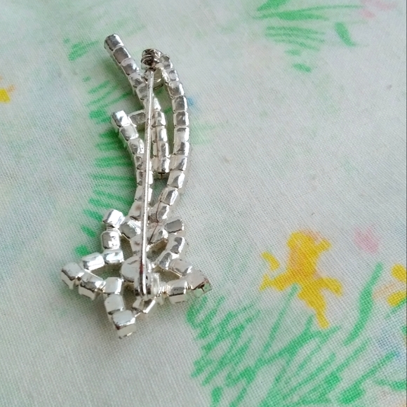 🌙Vintage Shooting Rinestone Star Brooch - Picture 4 of 5